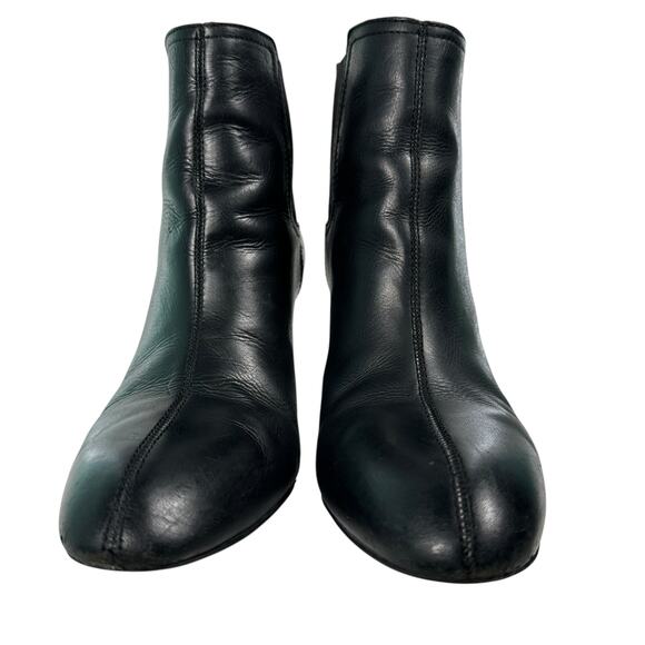 Tory Burch Leather April Ankle Chelsea Heeled Boots Bootie Womens Size 10 M - Picture 3 of 16